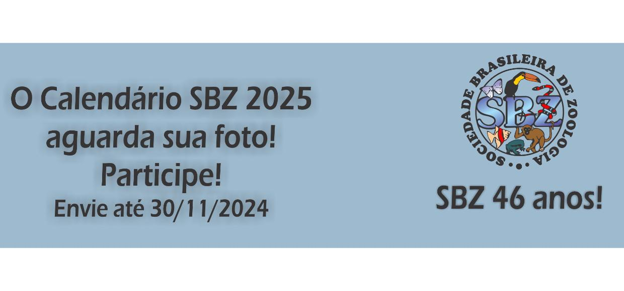 A foto de sua autoria no Calendário SBZ 2025!